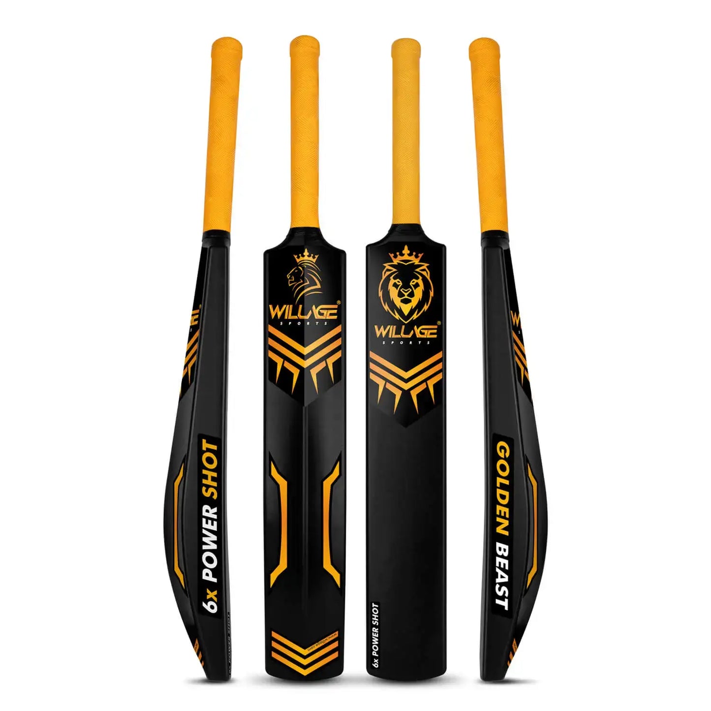 Willage Plastic Cricket bat | Standard full size | Golden Beast