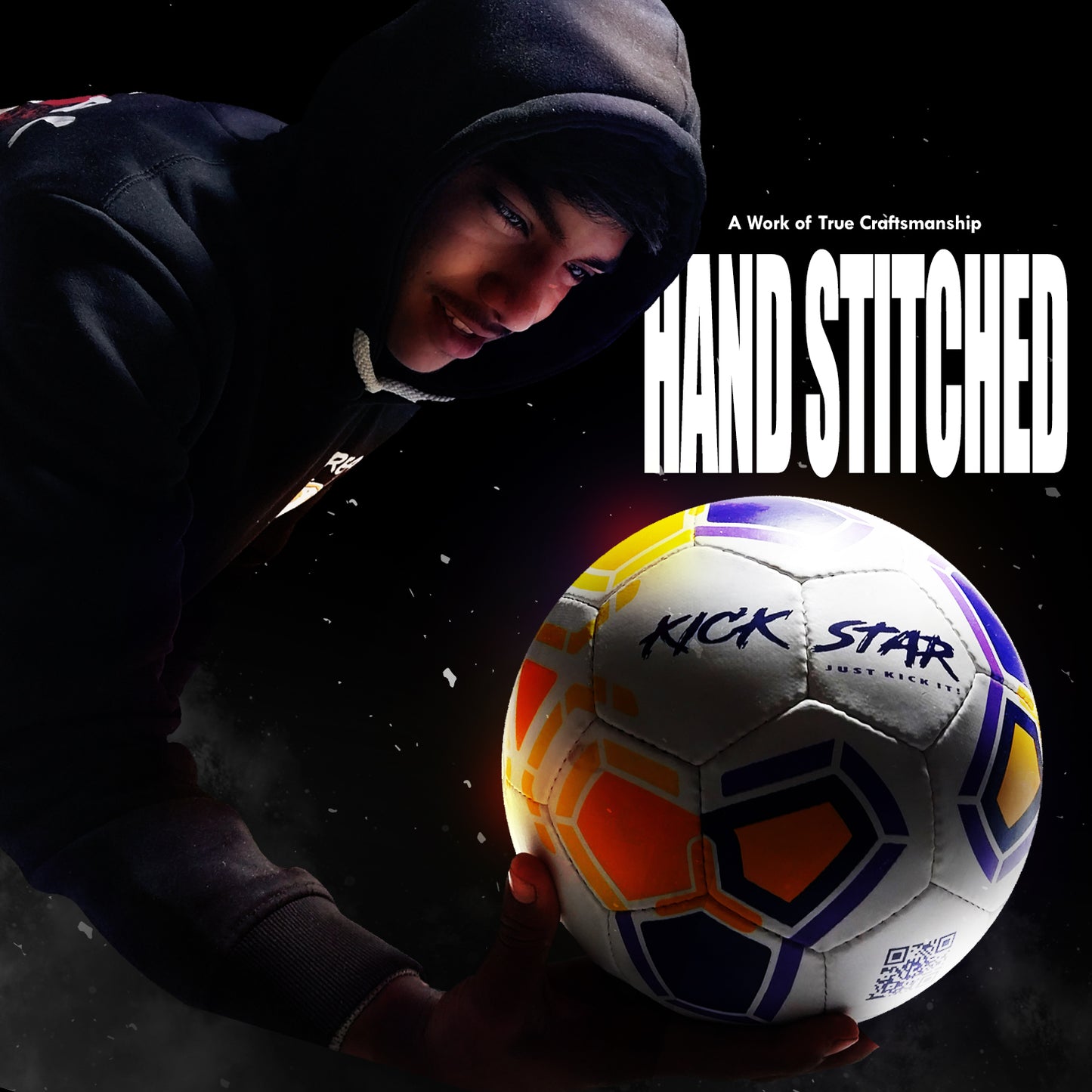 Willage Football Ball Size 5 | Stitched Rubberize | KickStar