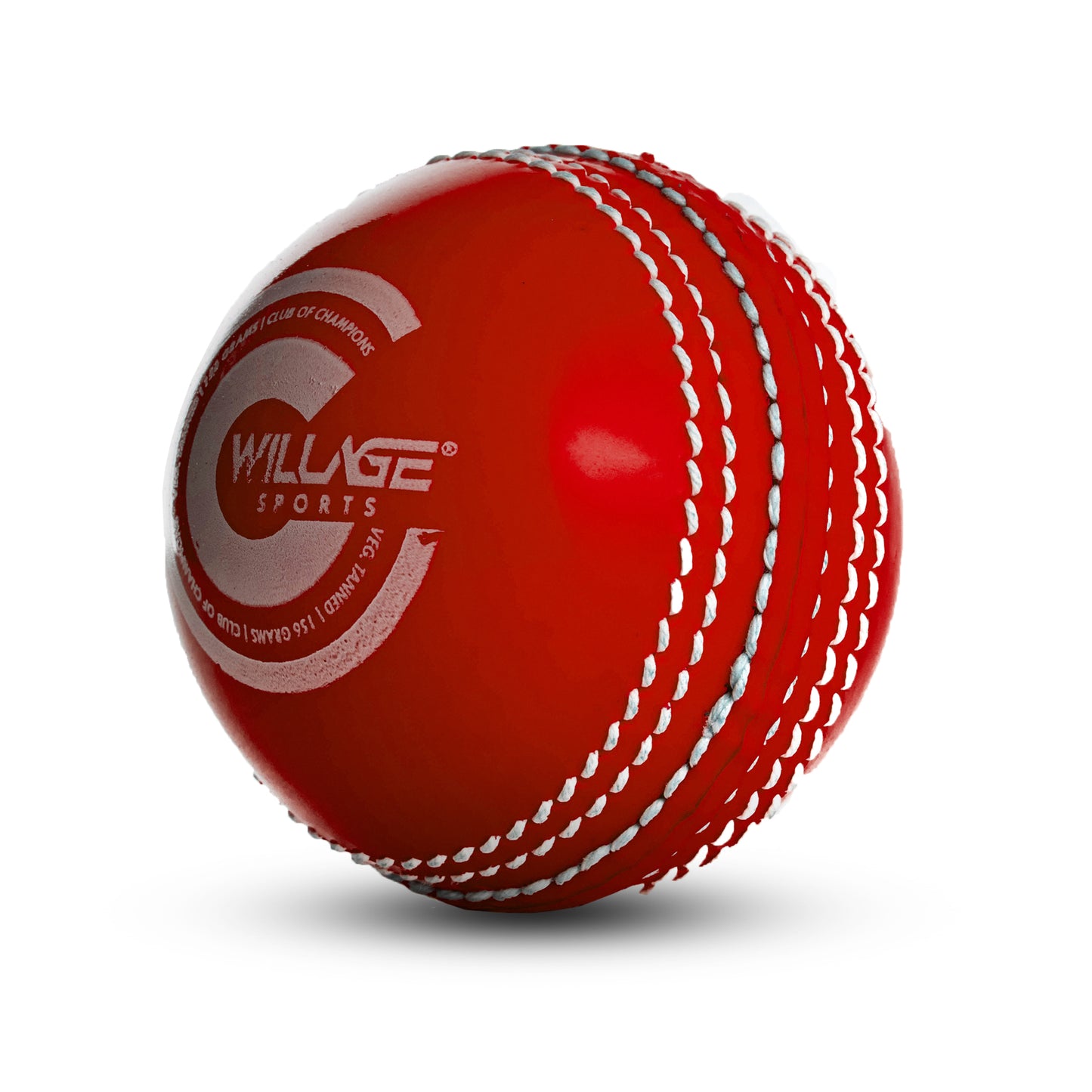 WillAge Synthetic PU Cricket Ball | Stitched | Red