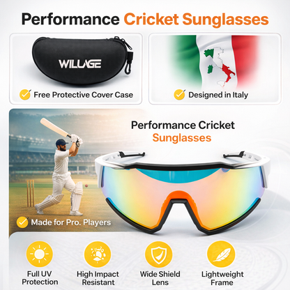 Willage CG03 Cricket Sunglasses | UV400 Protection | With Cover Case