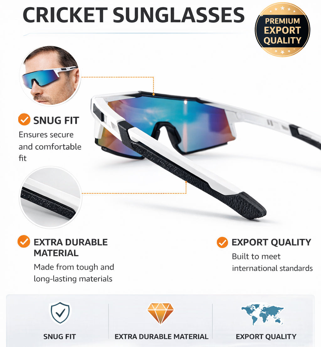 Willage CG03 Cricket Sunglasses | UV400 Protection | With Cover Case