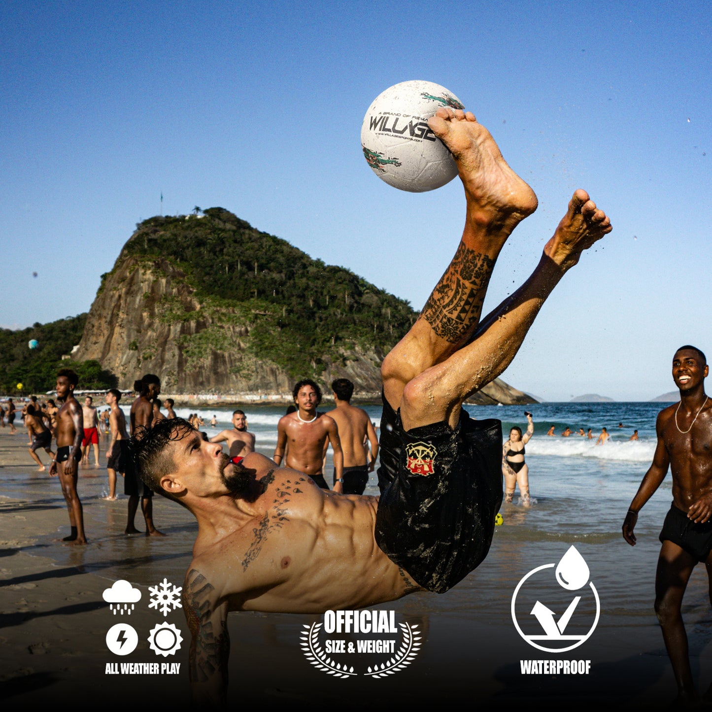 Willage Football Ball Size 5 | Rubber Molded | Country Ball