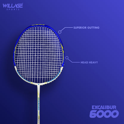 Willage Badminton Racket (Without T joint) (Excalibur 6000 Blue)