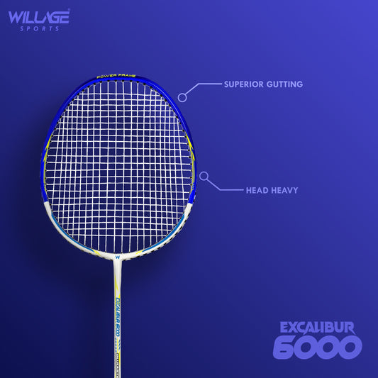 Willage Badminton Racket (Without T joint) (Excalibur 6000 Blue)