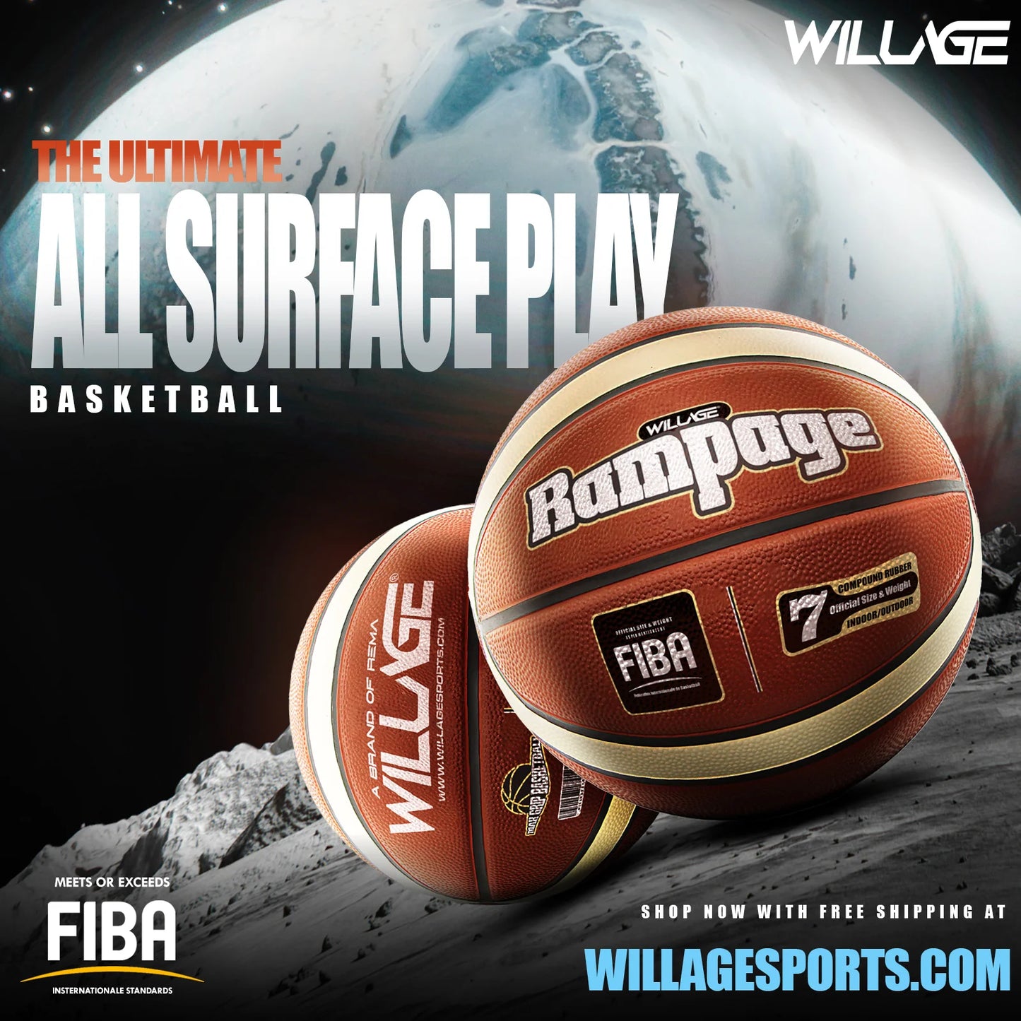 Willage Basketball size 7 | Rampage