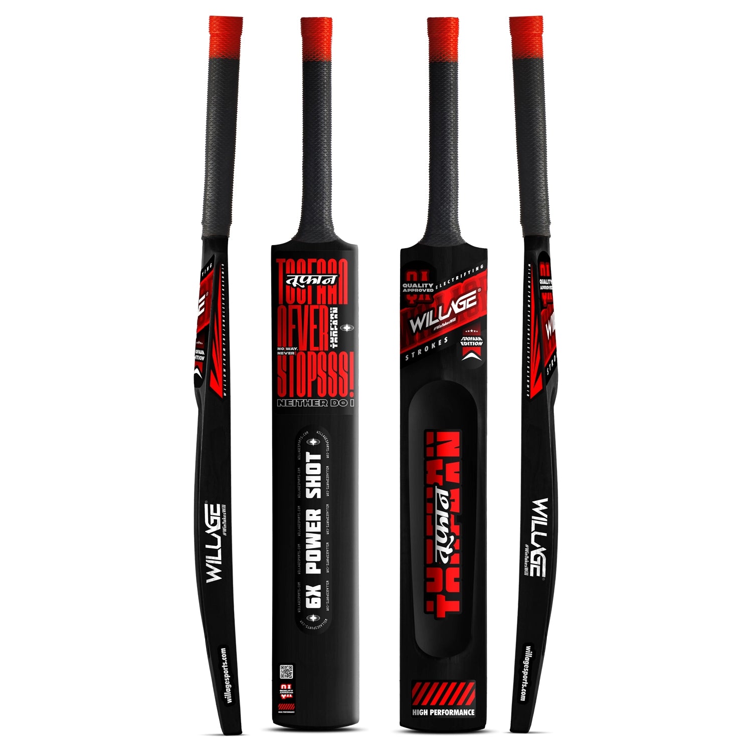 Willage Toofaan Edition Bat | 6x Power Shot