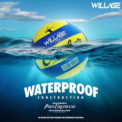 Willage Volleyball Ball Size 4 | Pasted Volley | Crusher (PU)