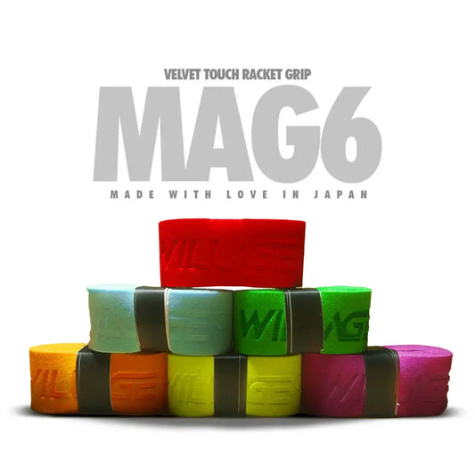 Willage Badminton Racket Grip | Mag 6 | Velvet Touch (Pack of 3)