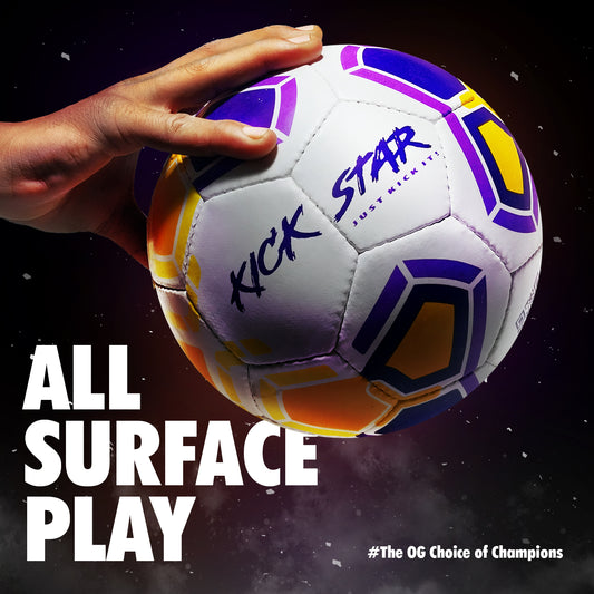 Willage Football Ball Size 5 | Stitched Rubberize | KickStar