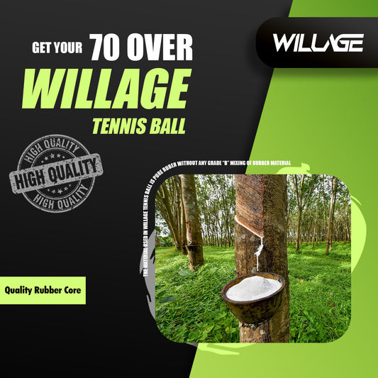 Willage Cricket Tennis Balls - Toofaani | 3 pcs. | 80-90 gms.