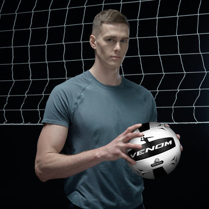 Willage Volleyball Ball Size 4 | Stitched Volley | Venom | (Spider PU)