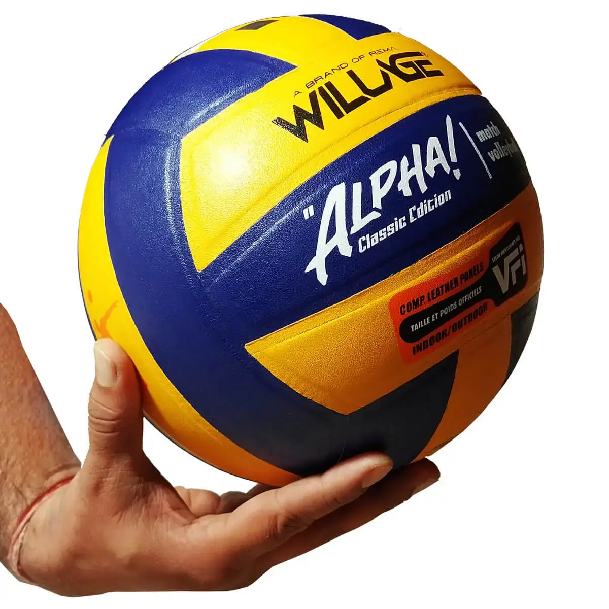Willage Volleyball Ball Size 4 | Pasted Volley | Alpha (Comp. PU Leather)