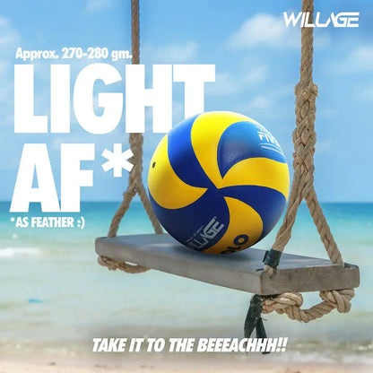 Willage Volleyball Ball Size 4 | Pasted Volley | Polo (Imp. PU)