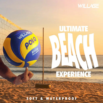 Willage Volleyball Ball Size 4 | Pasted Volley | Polo (Imp. PU)