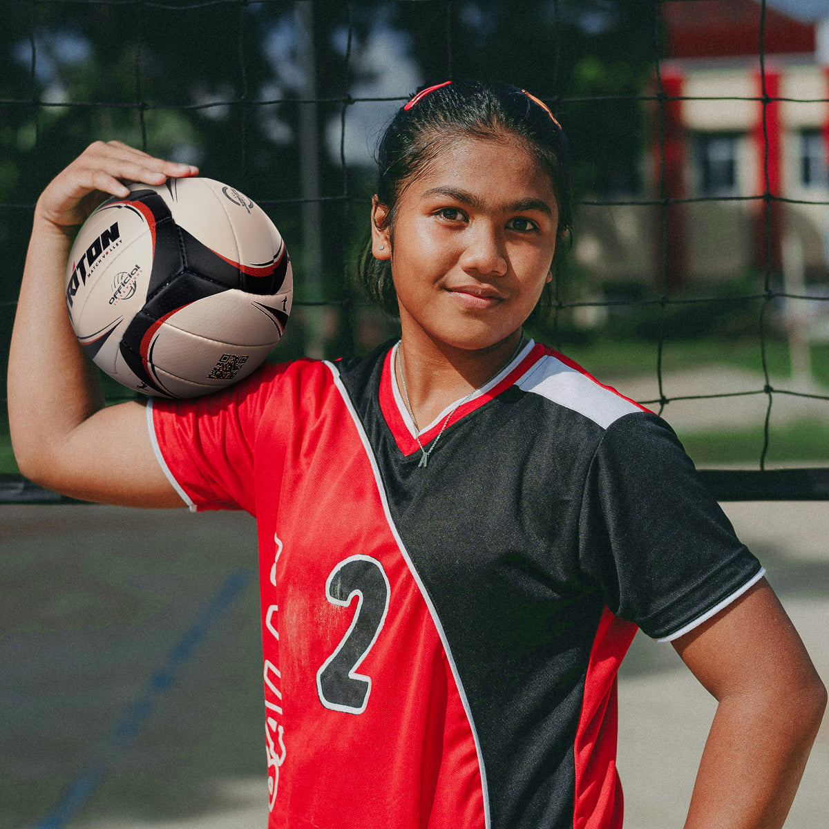 Willage Volleyball Ball Size 4 | Stitched Volley | Triton (Dimpled PU)