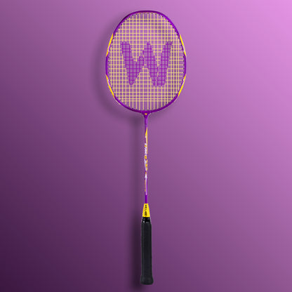 Willage Badminton Racket (Saturno 100) (Purple-Yellow)